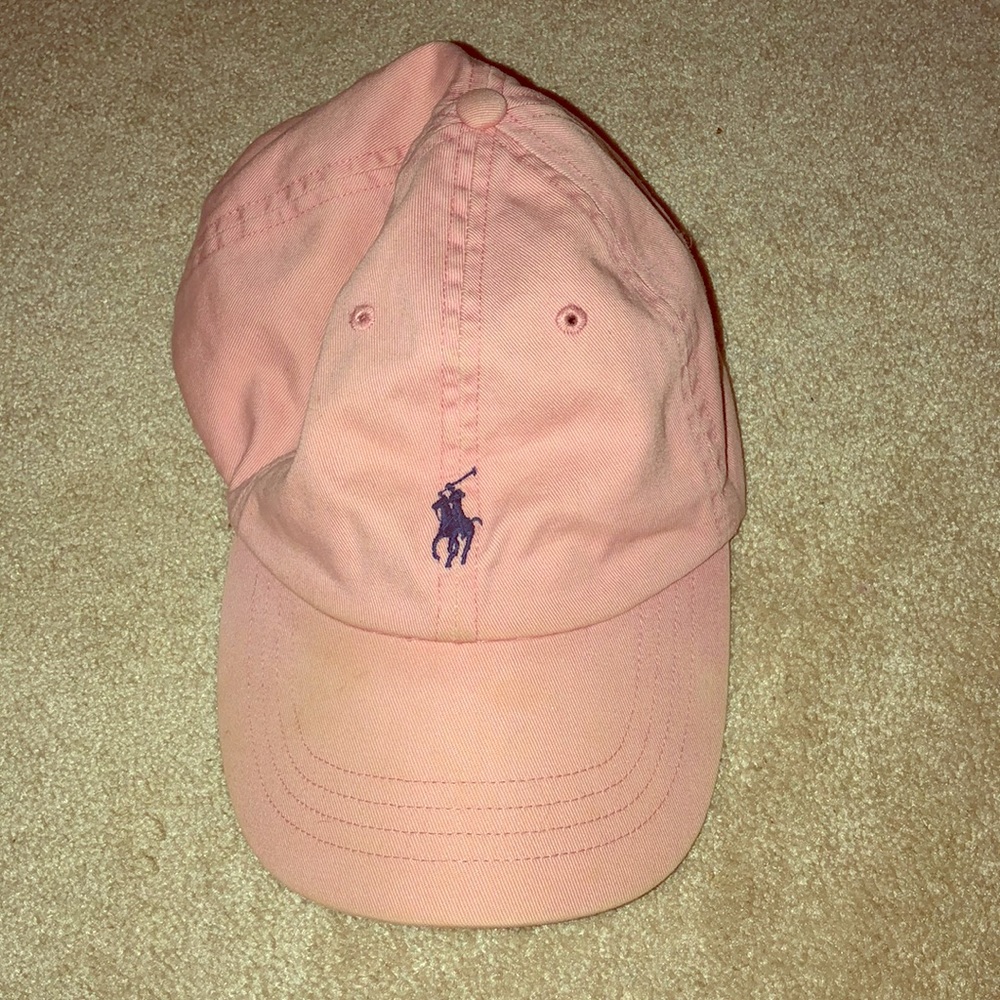 Pink polo hat